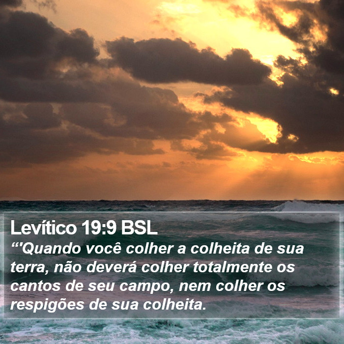 Levítico 19:9 BSL Bible Study