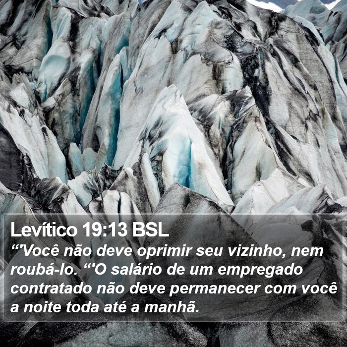 Levítico 19:13 BSL Bible Study