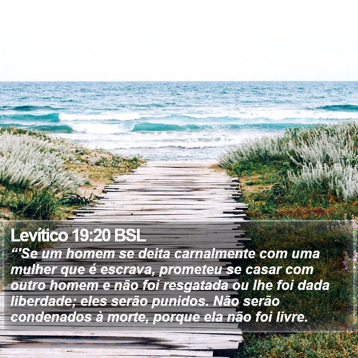 Levítico 19:20 BSL Bible Study