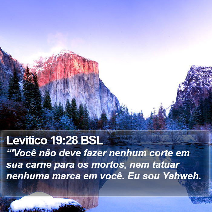 Levítico 19:28 BSL Bible Study