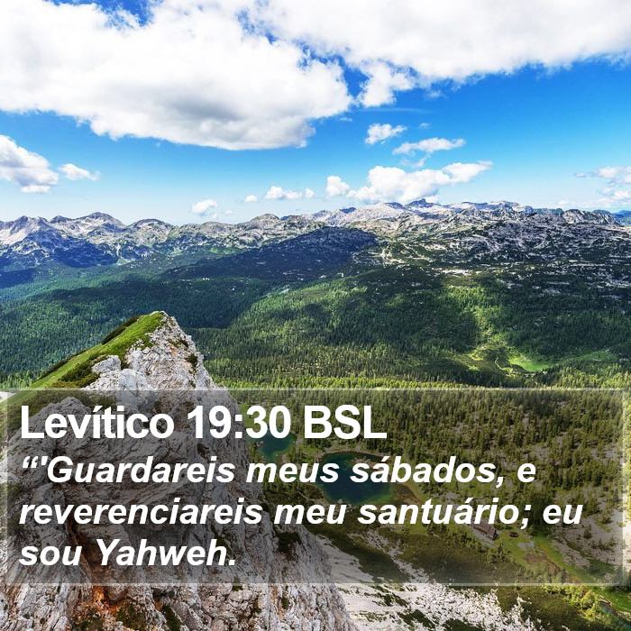 Levítico 19:30 BSL Bible Study