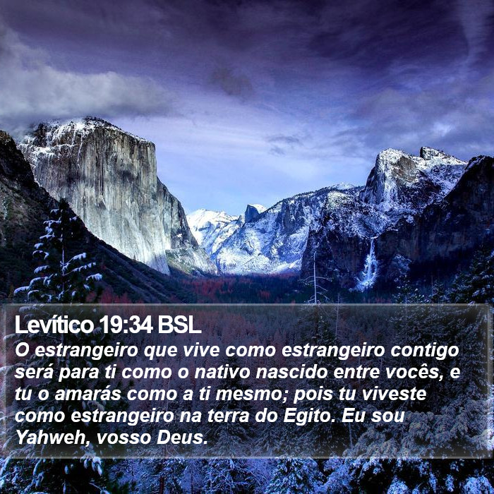 Levítico 19:34 BSL Bible Study