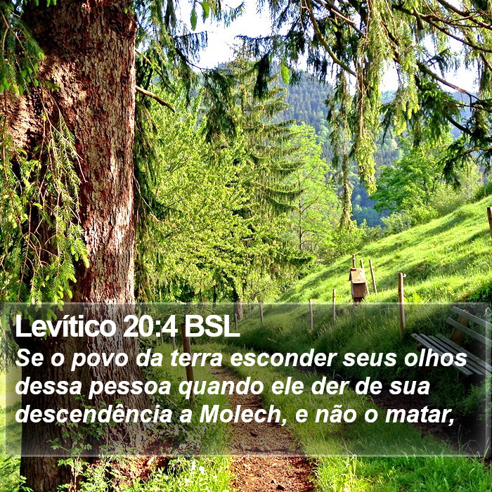 Levítico 20:4 BSL Bible Study