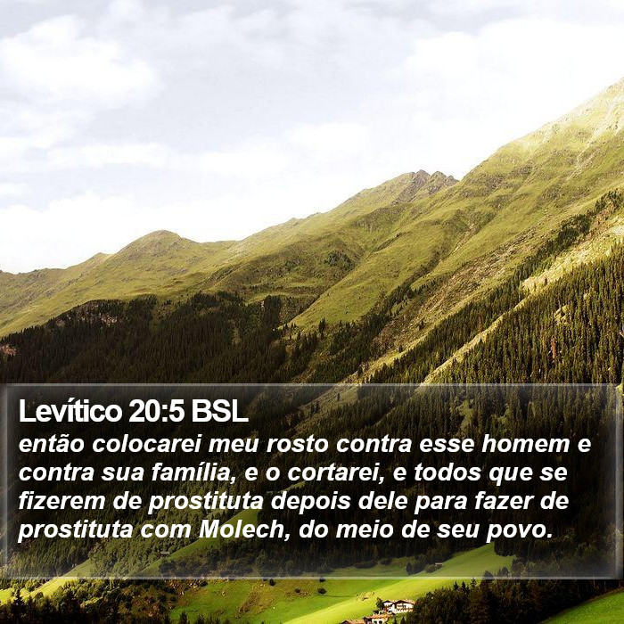 Levítico 20:5 BSL Bible Study