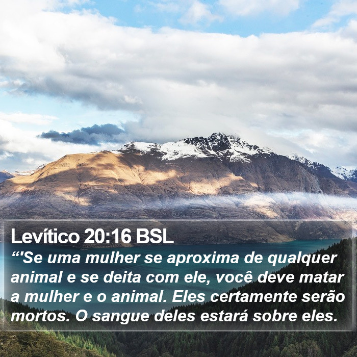 Levítico 20:16 BSL Bible Study