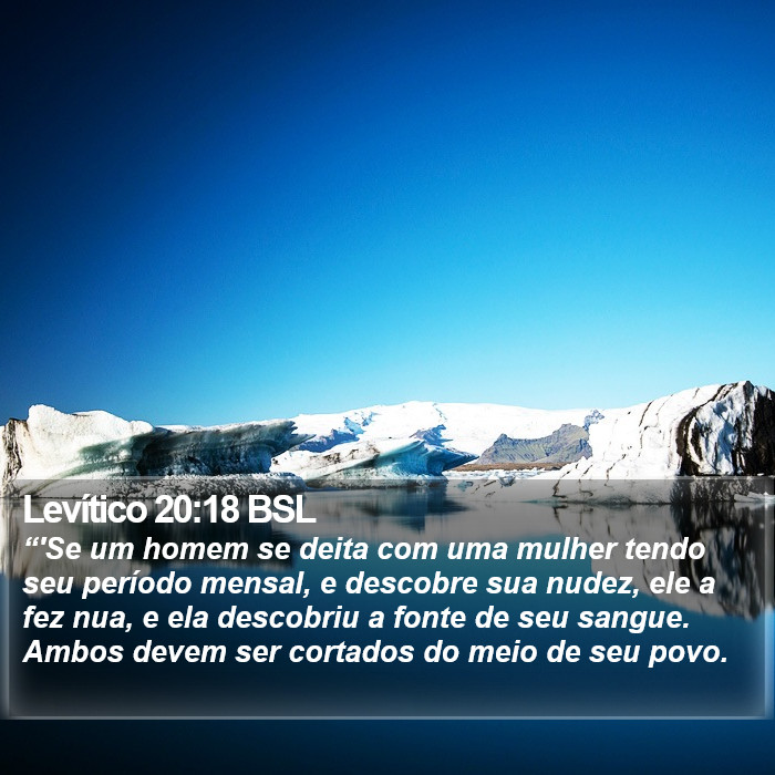 Levítico 20:18 BSL Bible Study