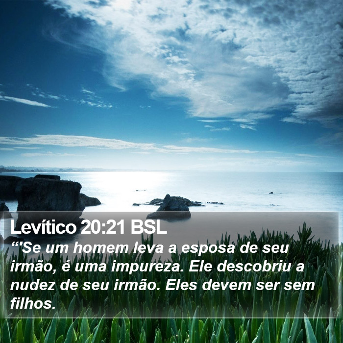 Levítico 20:21 BSL Bible Study