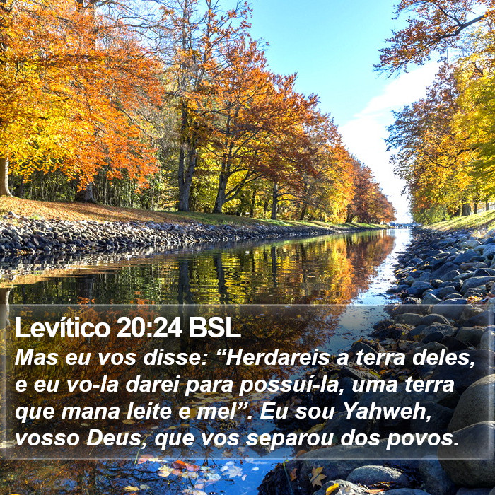 Levítico 20:24 BSL Bible Study