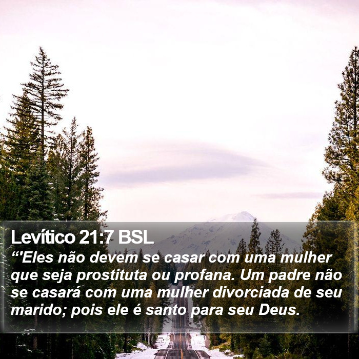 Levítico 21:7 BSL Bible Study
