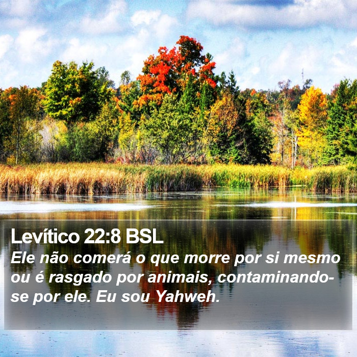 Levítico 22:8 BSL Bible Study