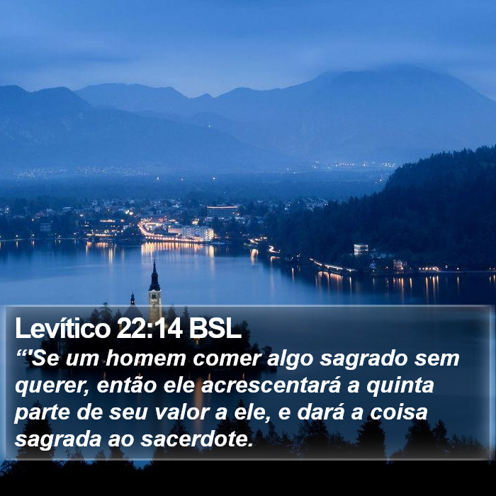 Levítico 22:14 BSL Bible Study