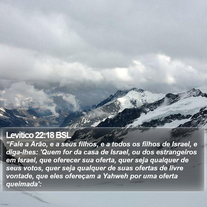 Levítico 22:18 BSL Bible Study