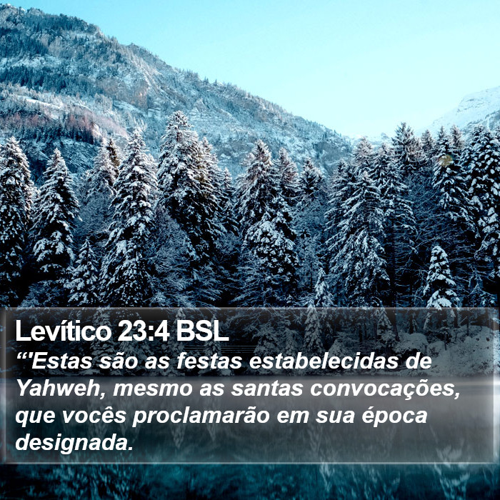 Levítico 23:4 BSL Bible Study