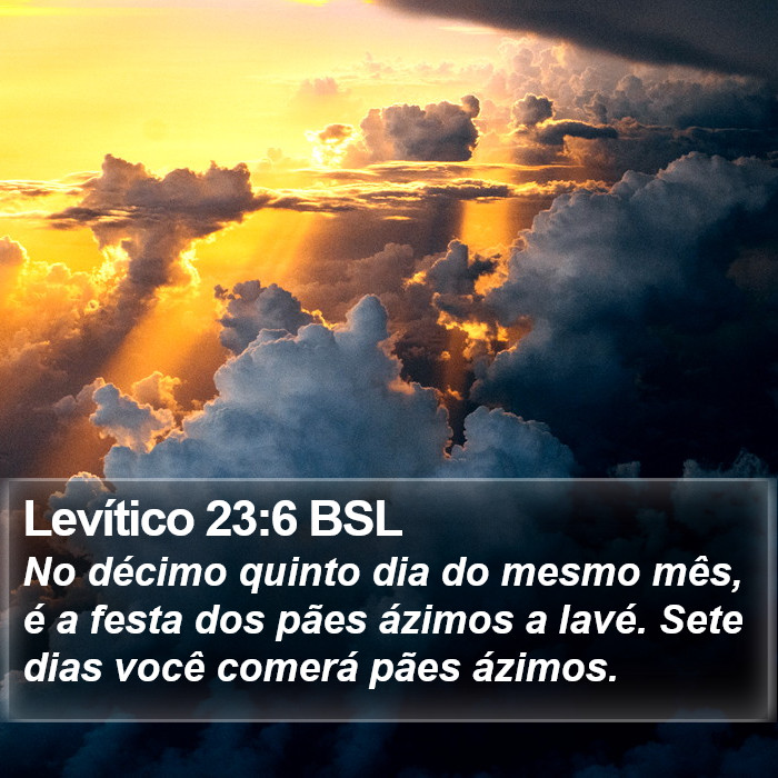 Levítico 23:6 BSL Bible Study