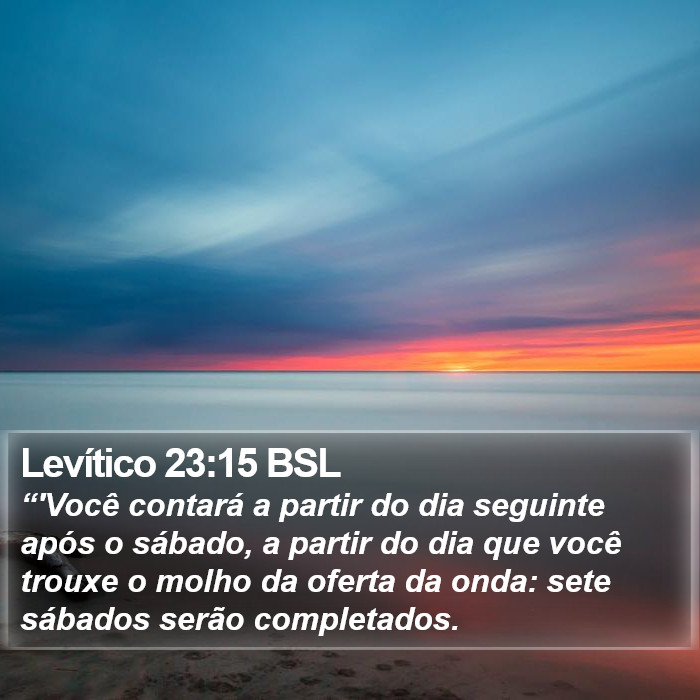 Levítico 23:15 BSL Bible Study