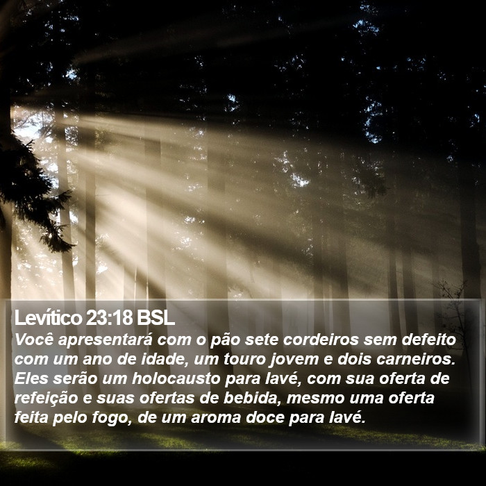 Levítico 23:18 BSL Bible Study