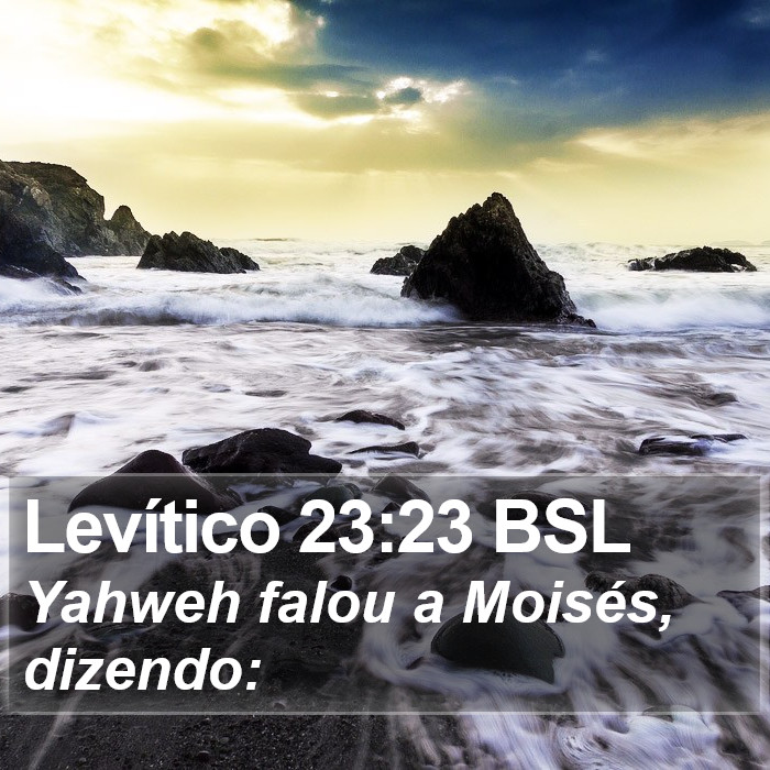 Levítico 23:23 BSL Bible Study