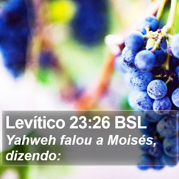 Levítico 23:26 BSL Bible Study