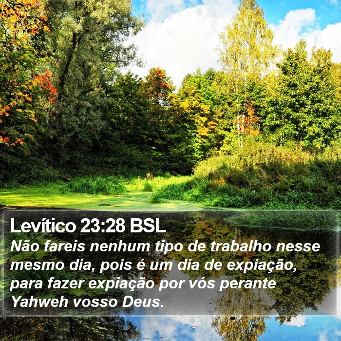 Levítico 23:28 BSL Bible Study