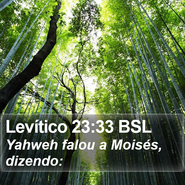 Levítico 23:33 BSL Bible Study