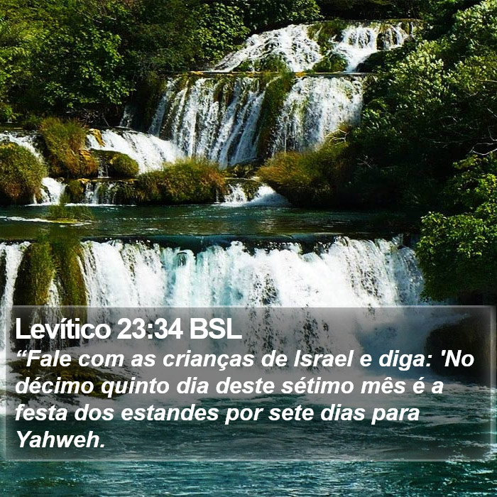 Levítico 23:34 BSL Bible Study