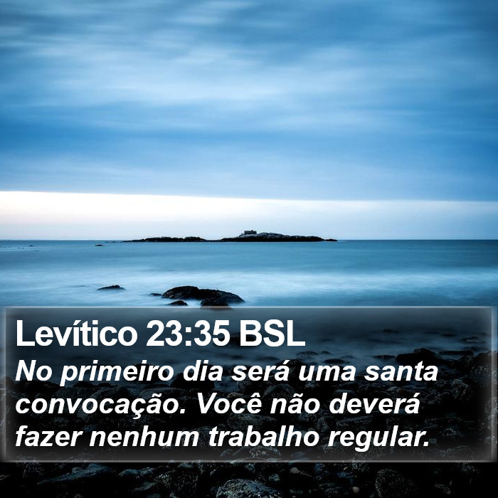 Levítico 23:35 BSL Bible Study