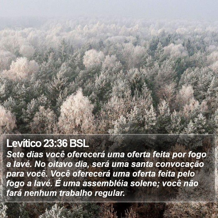 Levítico 23:36 BSL Bible Study