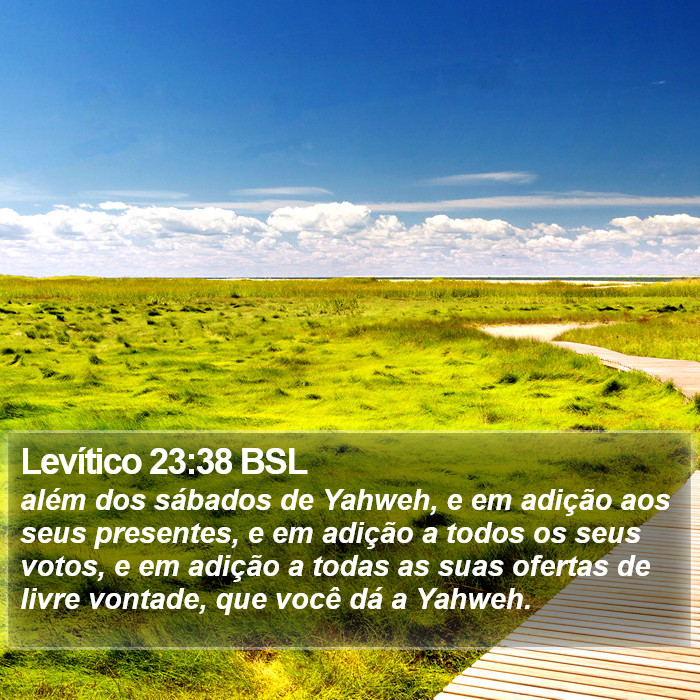 Levítico 23:38 BSL Bible Study