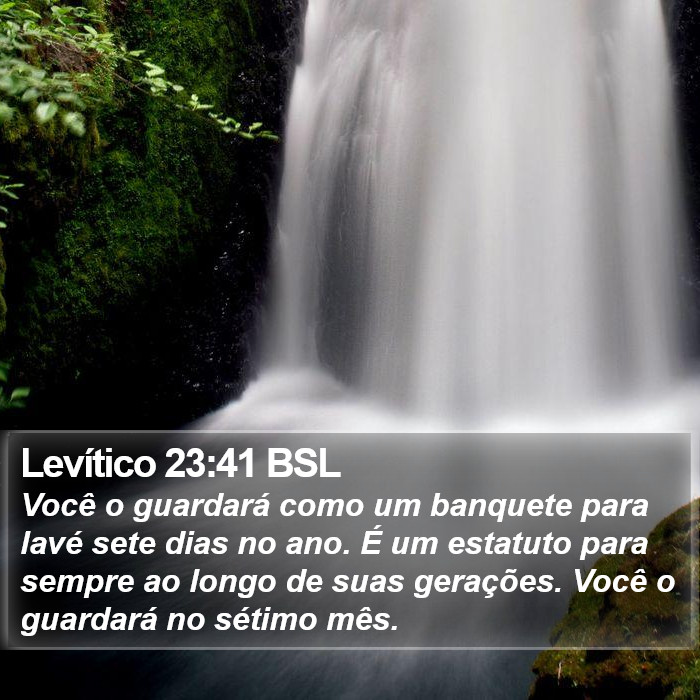 Levítico 23:41 BSL Bible Study