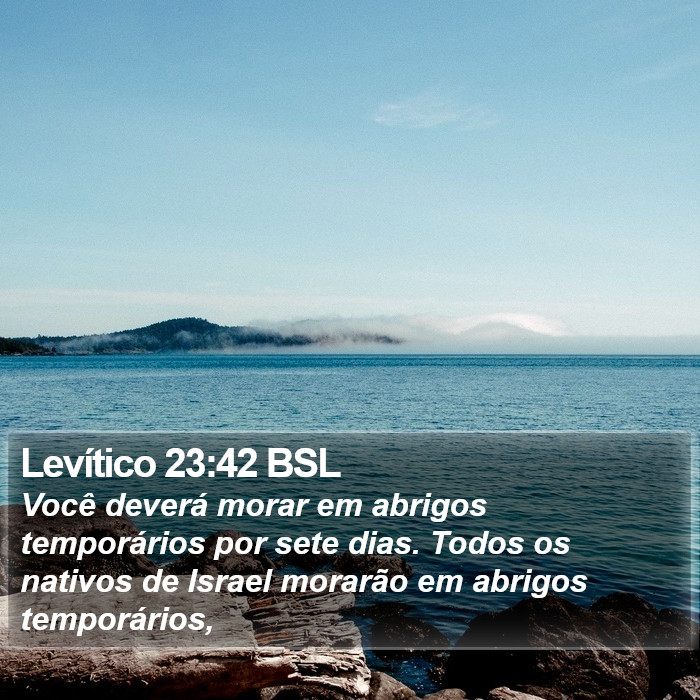 Levítico 23:42 BSL Bible Study