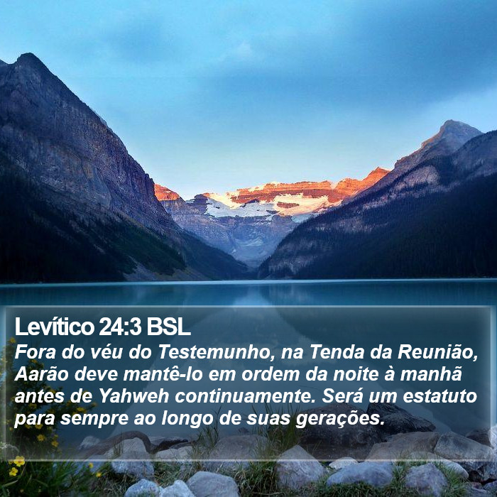 Levítico 24:3 BSL Bible Study