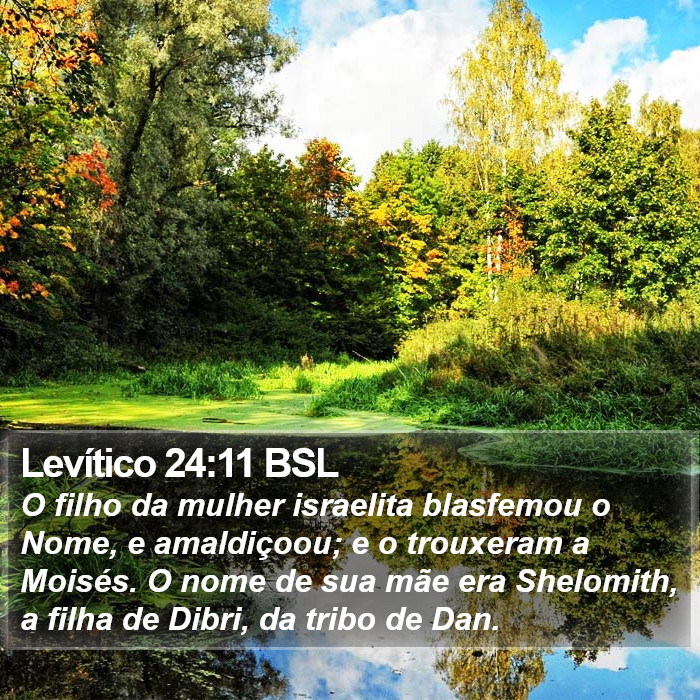 Levítico 24:11 BSL Bible Study