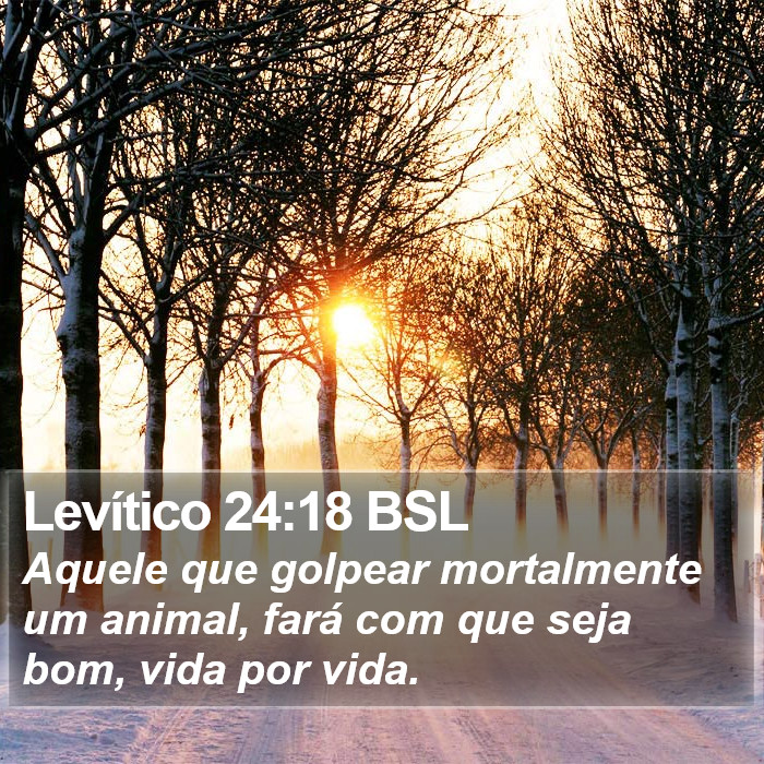 Levítico 24:18 BSL Bible Study