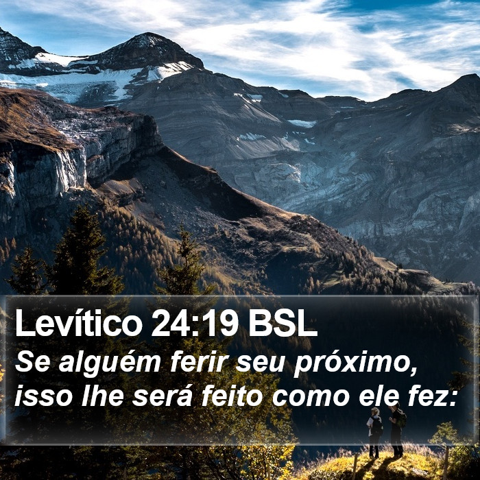 Levítico 24:19 BSL Bible Study