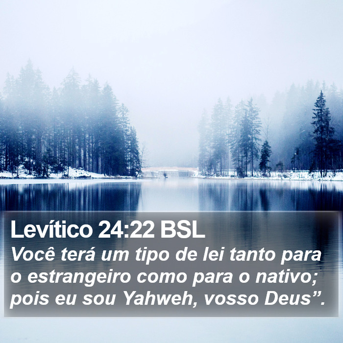 Levítico 24:22 BSL Bible Study