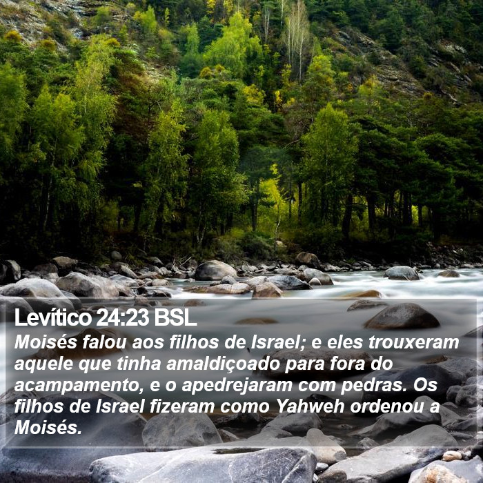 Levítico 24:23 BSL Bible Study