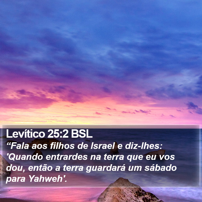Levítico 25:2 BSL Bible Study