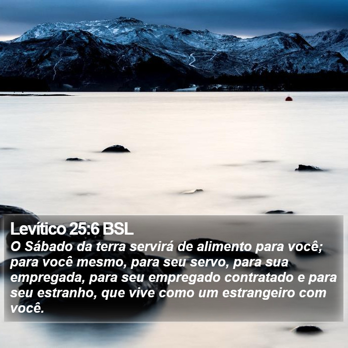 Levítico 25:6 BSL Bible Study