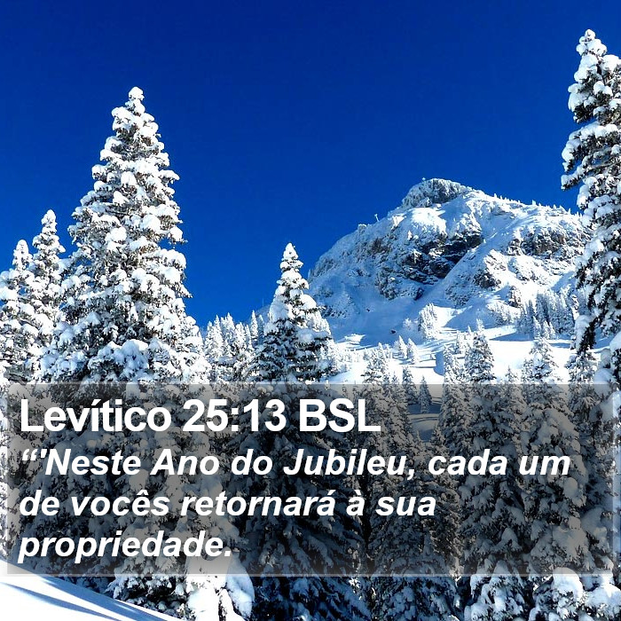 Levítico 25:13 BSL Bible Study