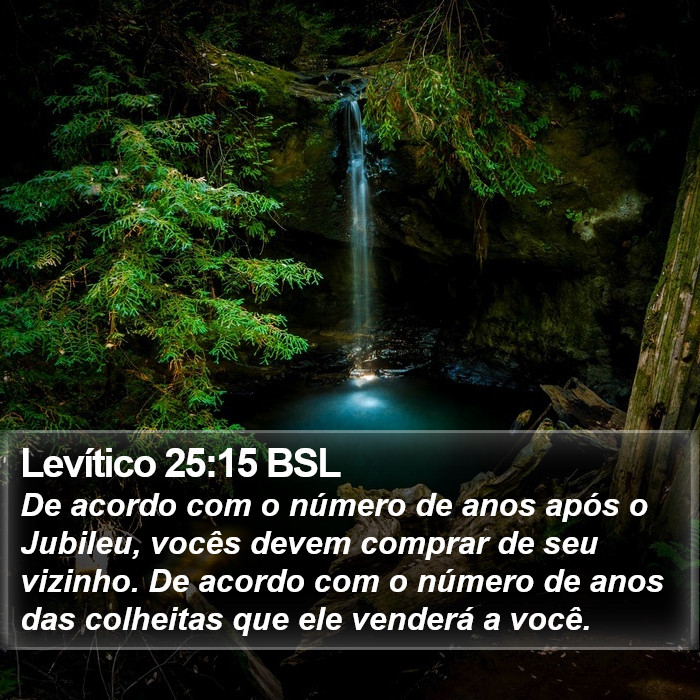 Levítico 25:15 BSL Bible Study