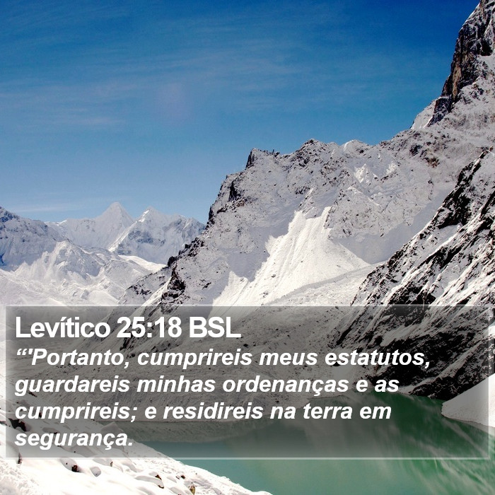 Levítico 25:18 BSL Bible Study