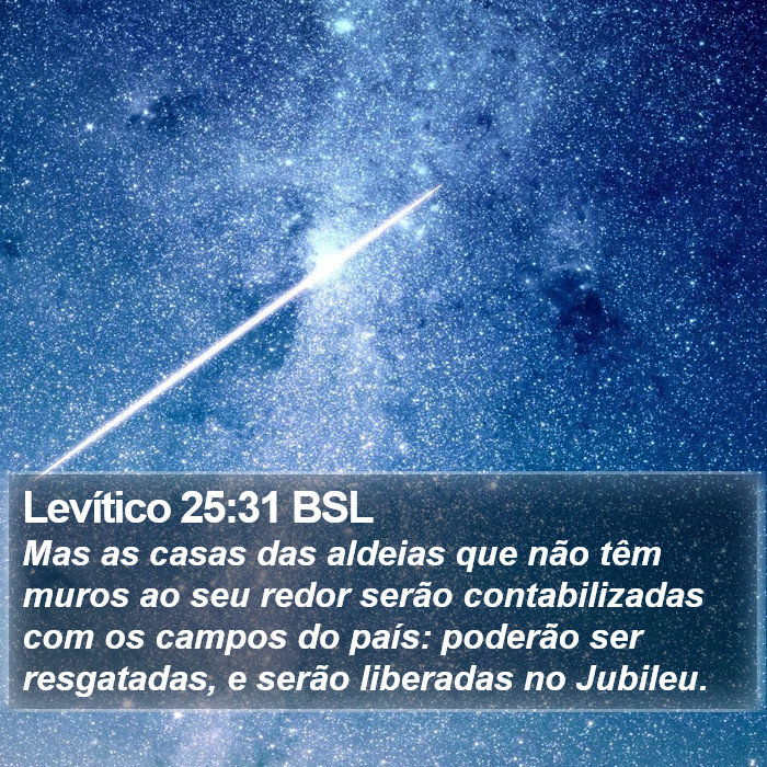 Levítico 25:31 BSL Bible Study