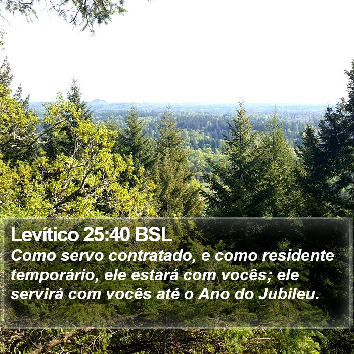 Levítico 25:40 BSL Bible Study