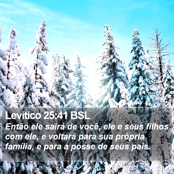 Levítico 25:41 BSL Bible Study