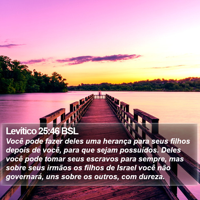 Levítico 25:46 BSL Bible Study