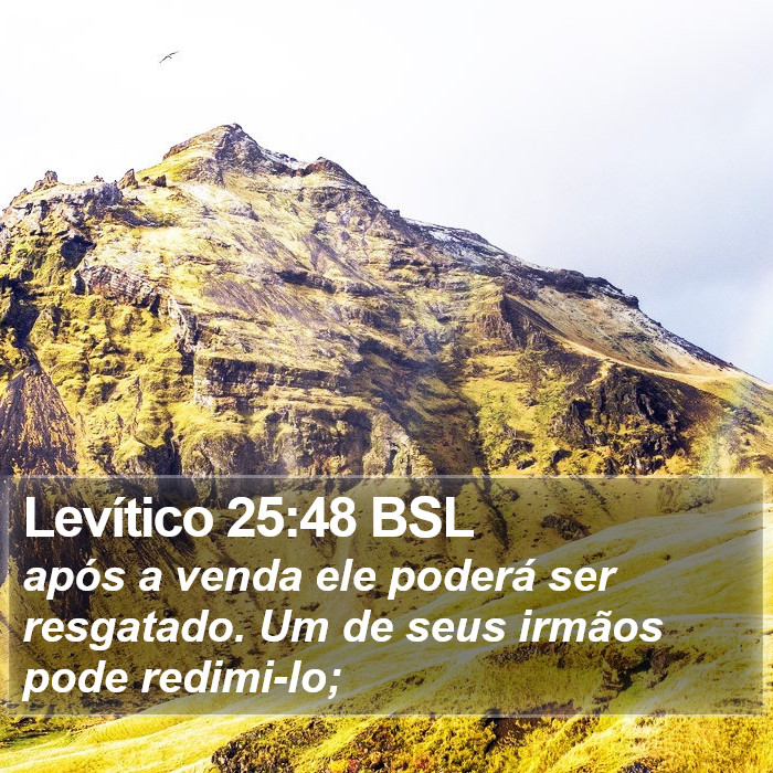 Levítico 25:48 BSL Bible Study