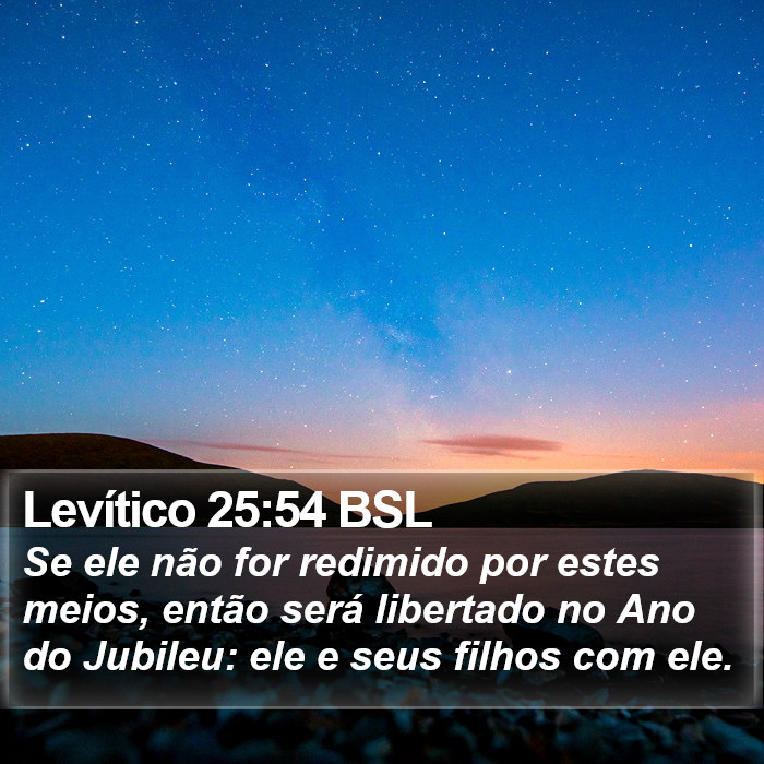 Levítico 25:54 BSL Bible Study