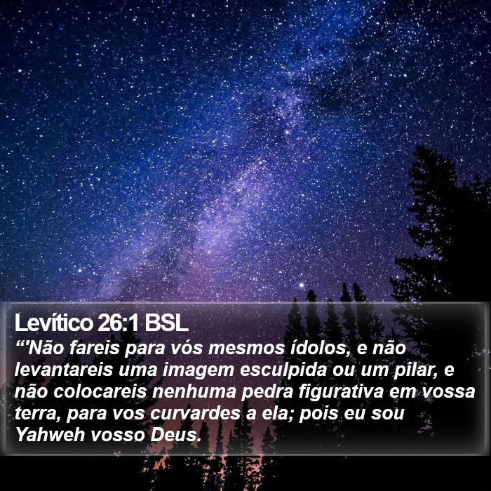 Levítico 26:1 BSL Bible Study