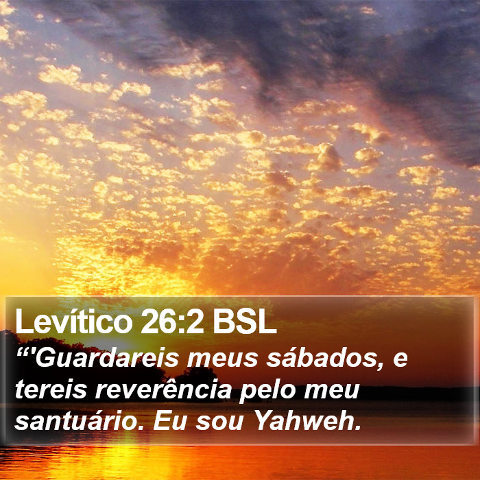 Levítico 26:2 BSL Bible Study