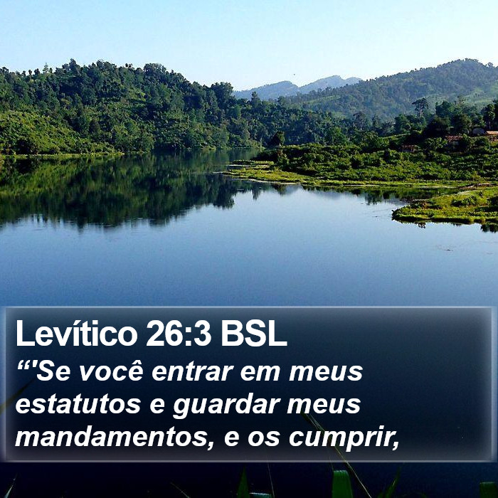 Levítico 26:3 BSL Bible Study